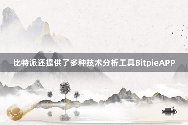 比特派还提供了多种技术分析工具BitpieAPP