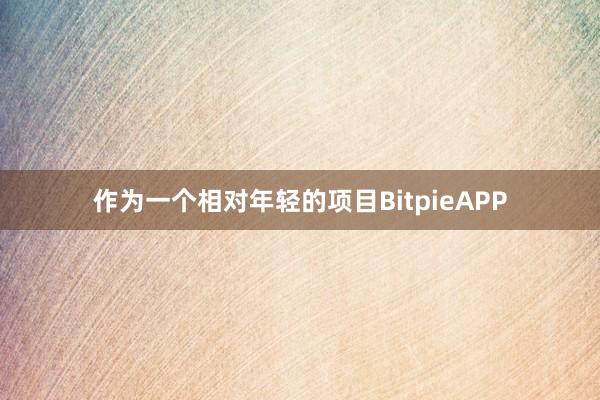 作为一个相对年轻的项目BitpieAPP