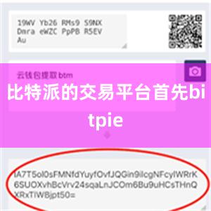 比特派的交易平台首先bitpie